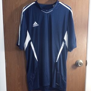 Adidas Men's Dark Blue and White Jersey Size XL